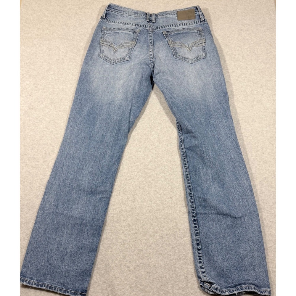 BKE Tyler Jeans Mens 34x34 Light Wash Straight Leg Stretch Blue - Picture 9 of 12